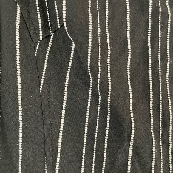 Express Little black and white striped dress size extra small. - Picture 4 of 8